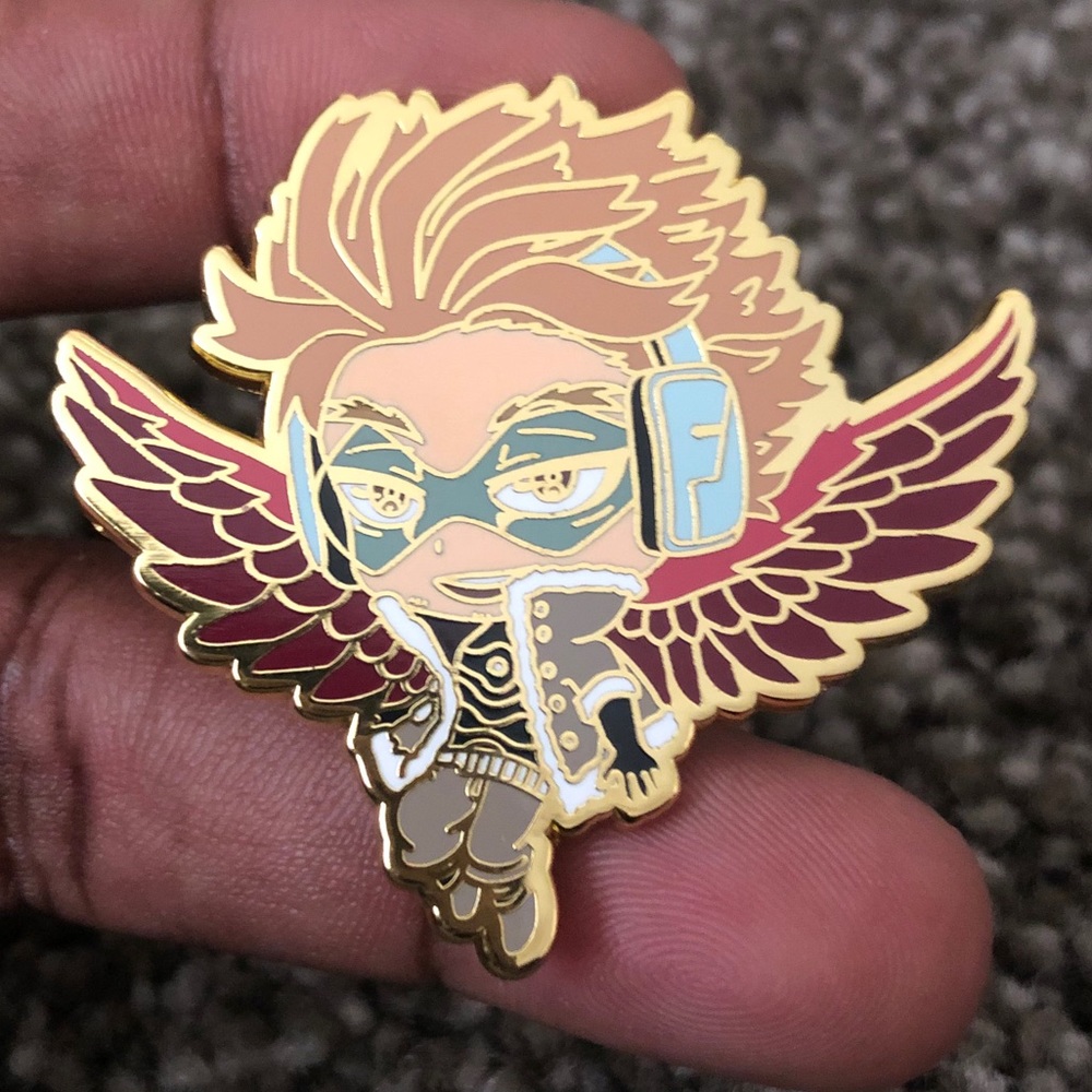 Hawks Enamel Pin - BNHA - Anime Enamel Pin - Picture 2 of 2